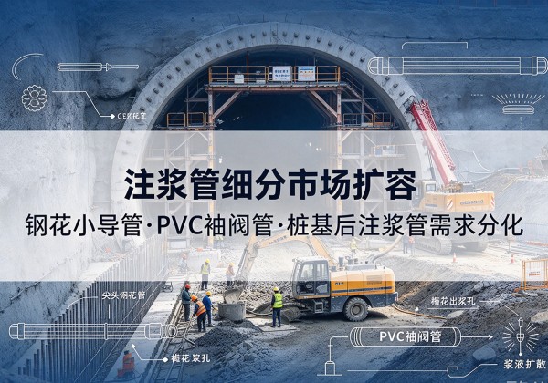 上海注浆管细分市场扩容，隧道钢花小导管、PVC 袖阀管、桩基后注浆管需求分化